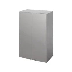 GoodHome Imandra Gloss Anthracite Double Deep Wall Cabinet (W)60mm (H)900mm