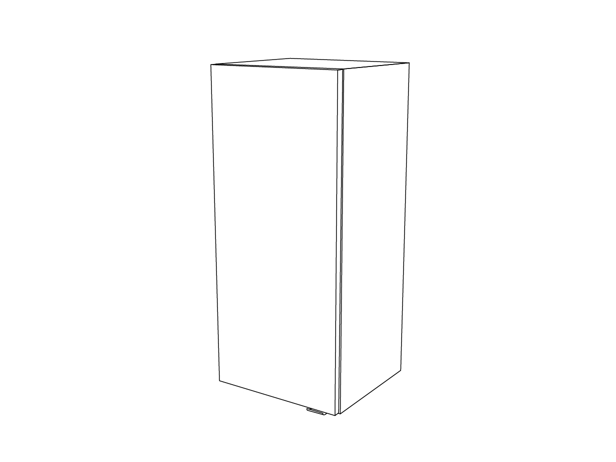 GoodHome Imandra Gloss Grey Deep Single Door Wall Cabinet (W)400mm (H)900mm - Image 6