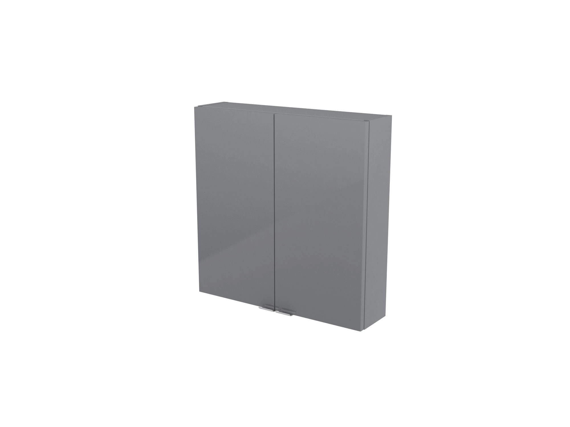 GoodHome Imandra Gloss Grey Wall Cabinet (W)600mm (H)600mm