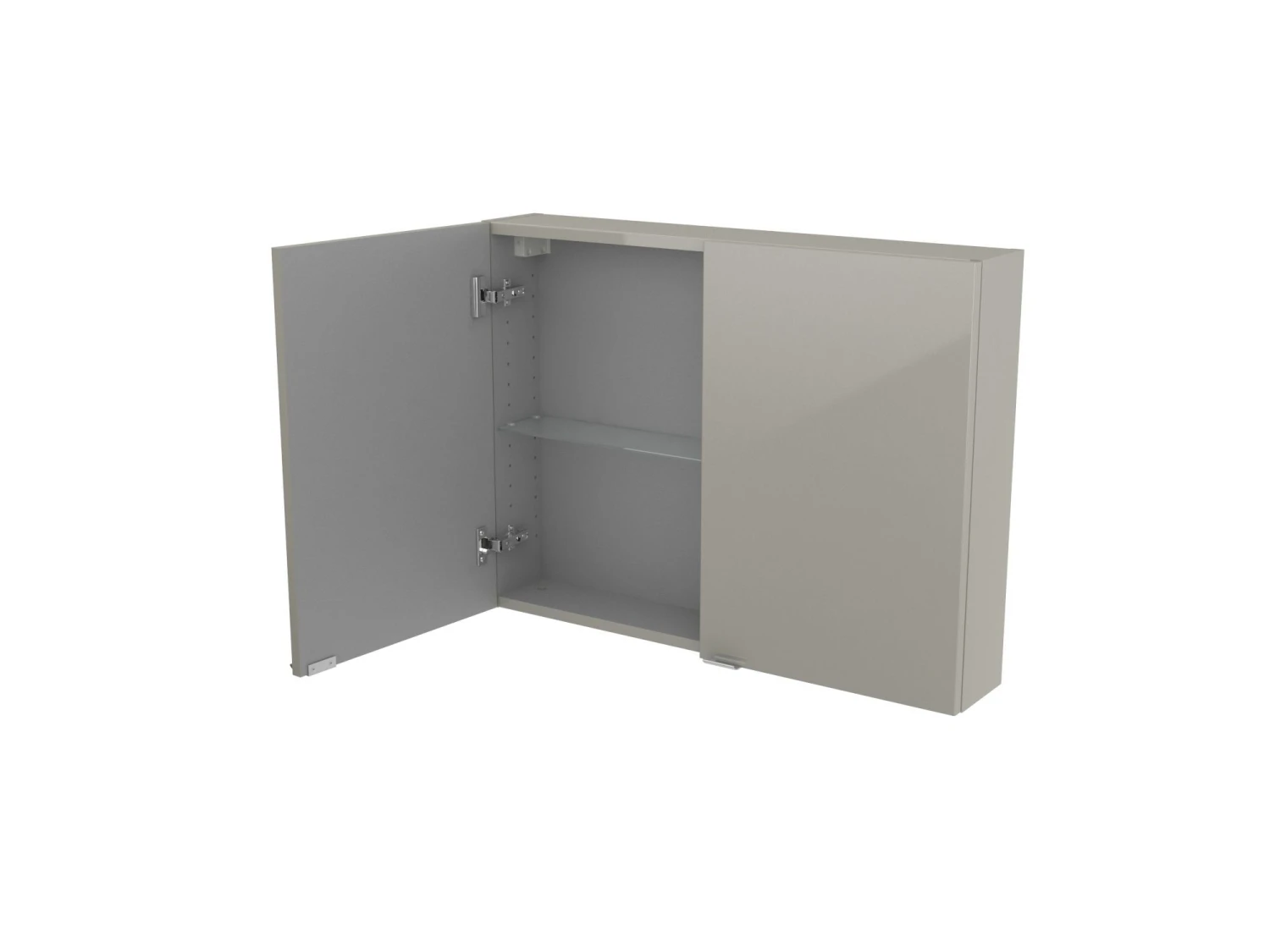 GoodHome Imandra Gloss Taupe Wall Cabinet (W)800mm (H)600mm - Image 4