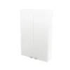 GoodHome Imandra Gloss White Wall Cabinet (W)600mm (H)900mm