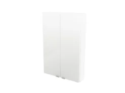 GoodHome Imandra Gloss White Wall Cabinet (W)600mm (H)900mm