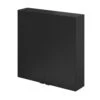 GoodHome Imandra Matt Black Double Wall Cabinet (W)600mm (H)600mm
