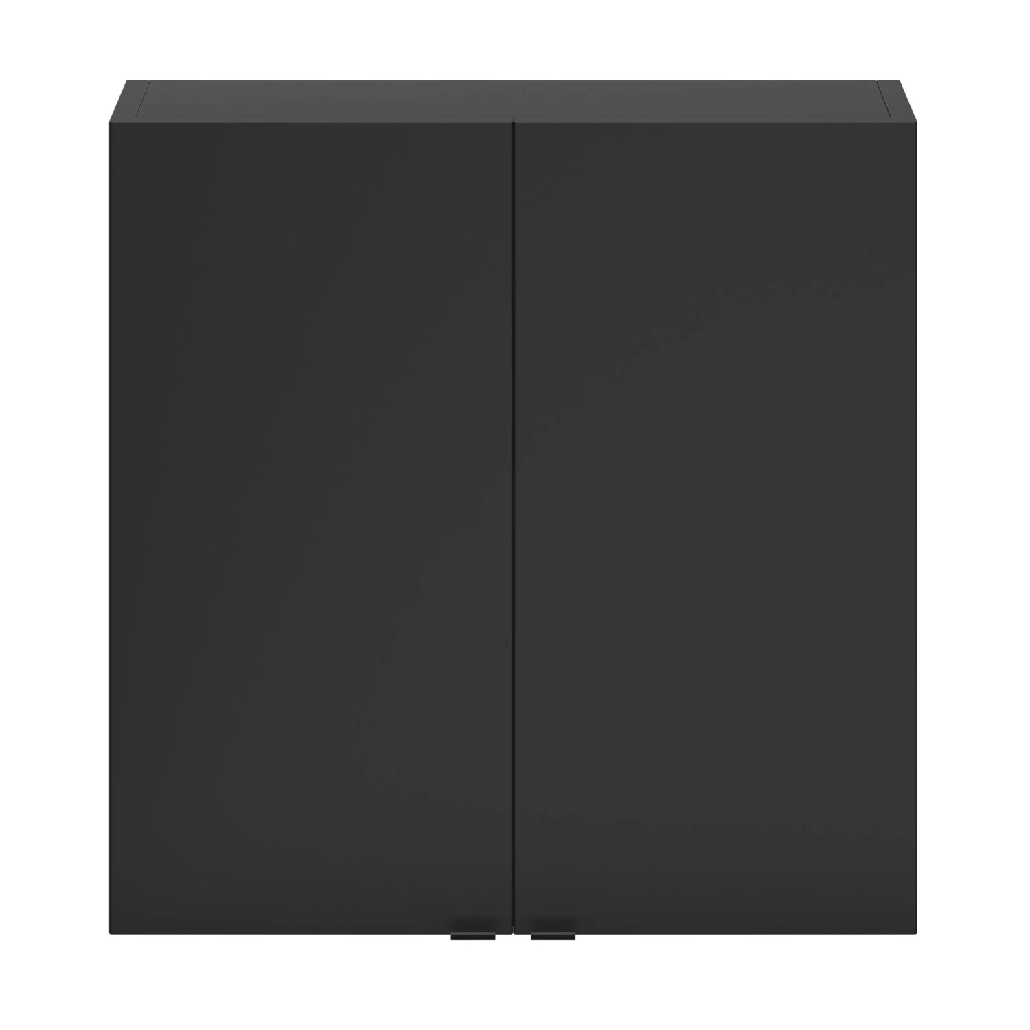GoodHome Imandra Matt Black Double Wall Cabinet (W)600mm (H)600mm - Image 2
