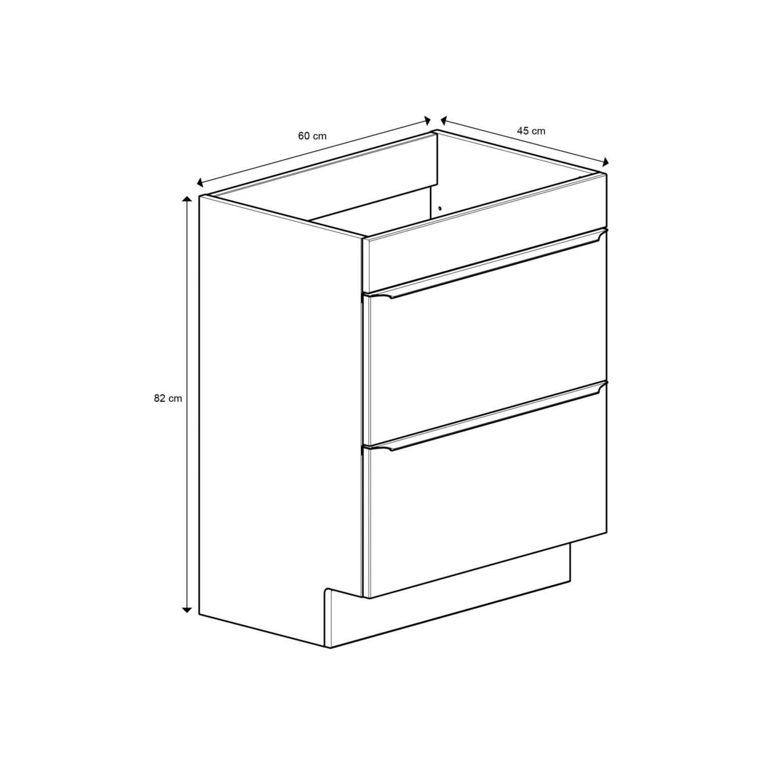 GoodHome Imandra & Mila Taupe Freestanding Vanity Unit & Basin Set (W)604mm - Image 7