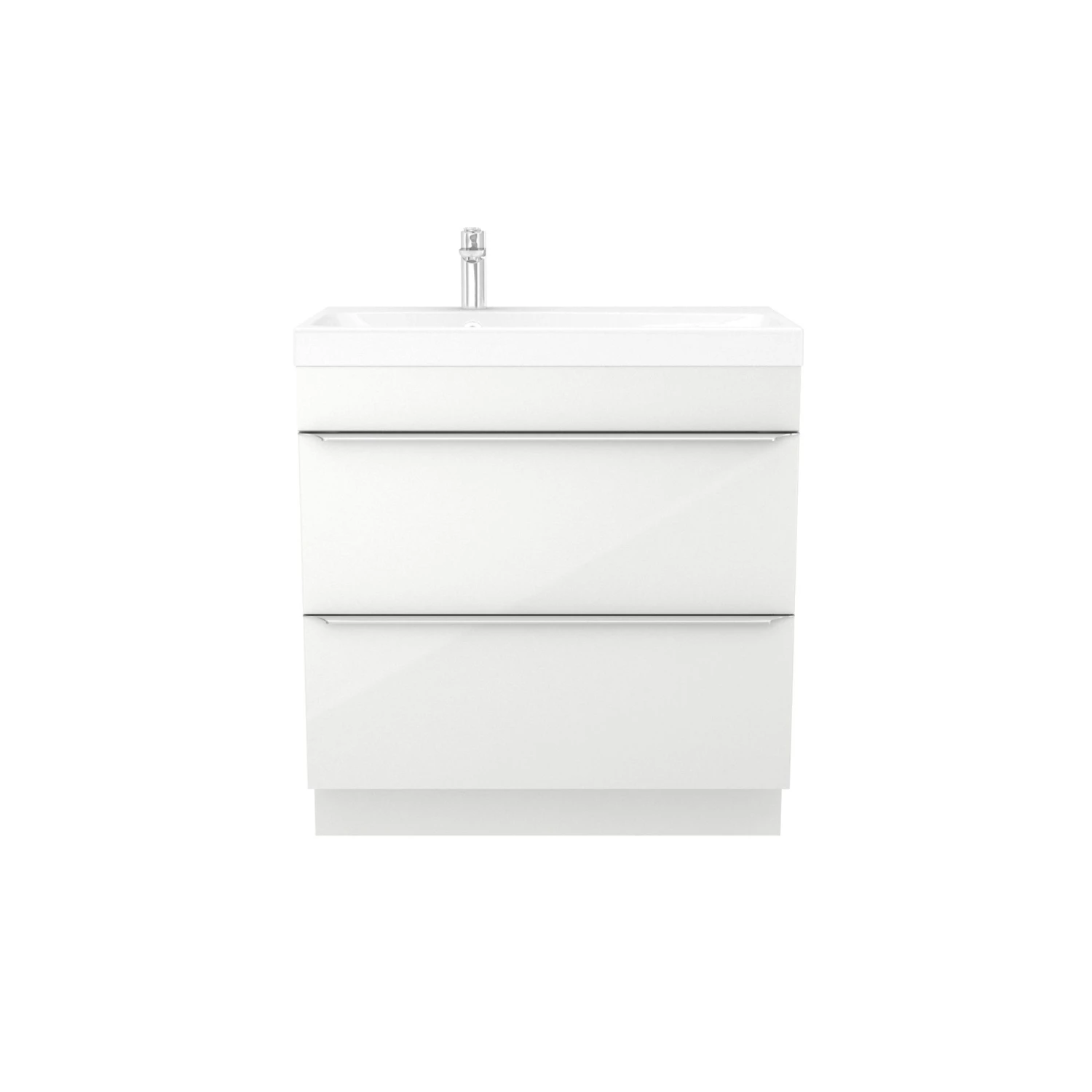 GoodHome Imandra & Mila White Freestanding Vanity Unit & Basin Set (W)804mm - Image 2