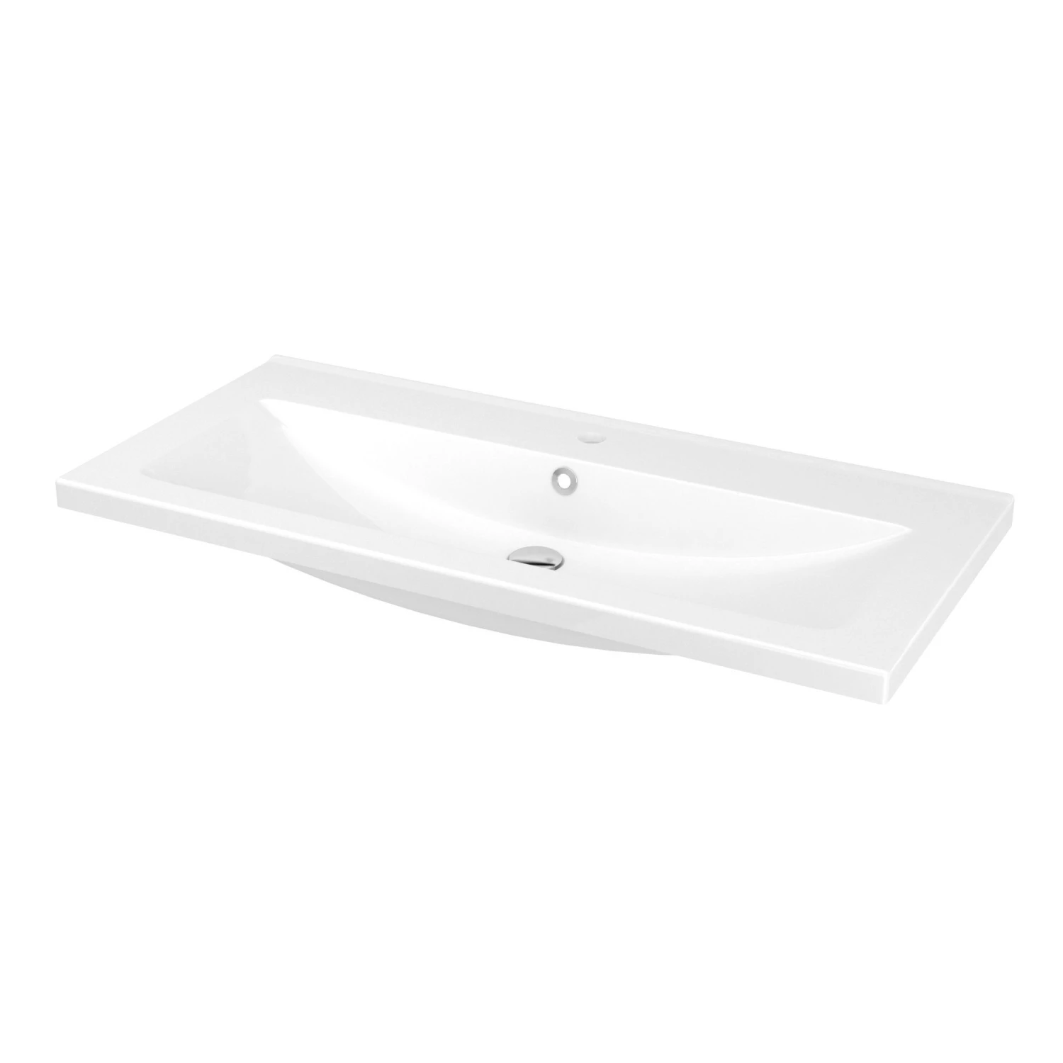 GoodHome Imandra & Nira White Wall-mounted Vanity Unit & Basin Set (W)1004mm - Image 2