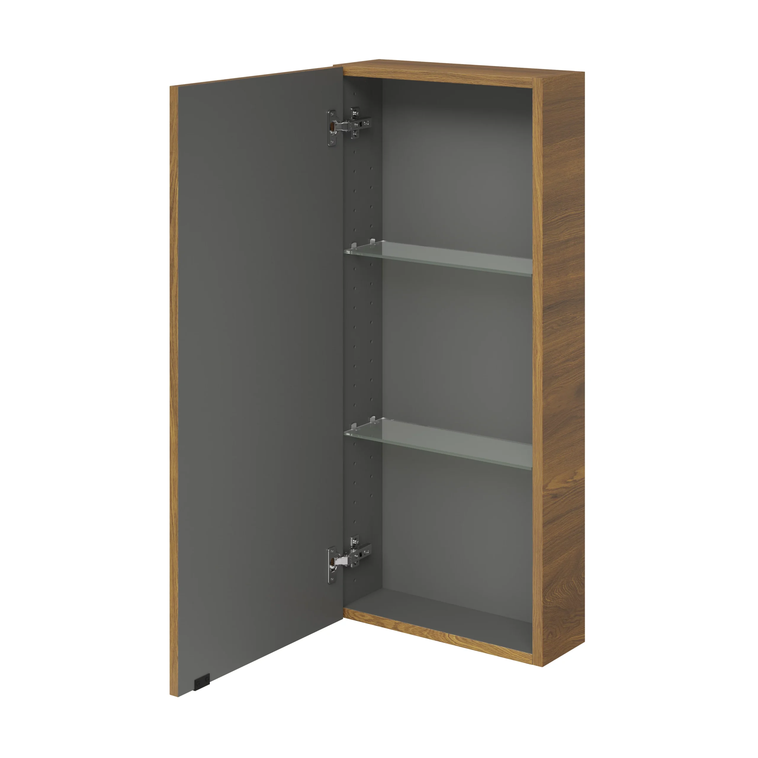 GoodHome Imandra Walnut Effect Single Wall Cabinet (W)400mm (H)900mm - Image 3