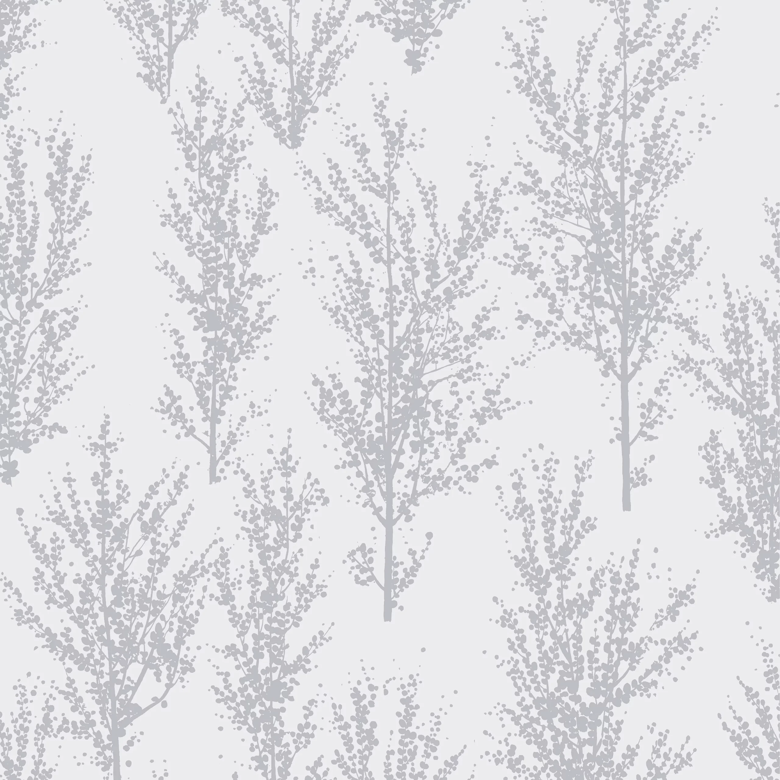 GoodHome Jatoba White Tree Silver Glitter Effect Textured Wallpaper - Image 2