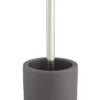 GoodHome Jubba Polymer Resin, Polypropylene (PP) & Stainless Steel Stone Effect Toilet Brush & Holder