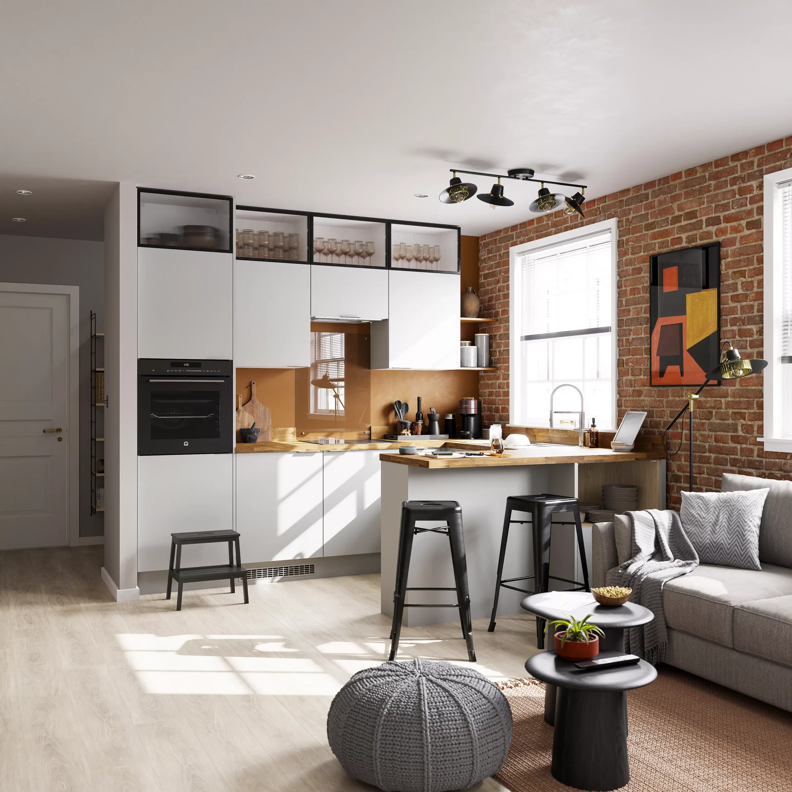 GoodHome Kala Honey Oak Wood Effect Upstand (L)3000mm - Image 4