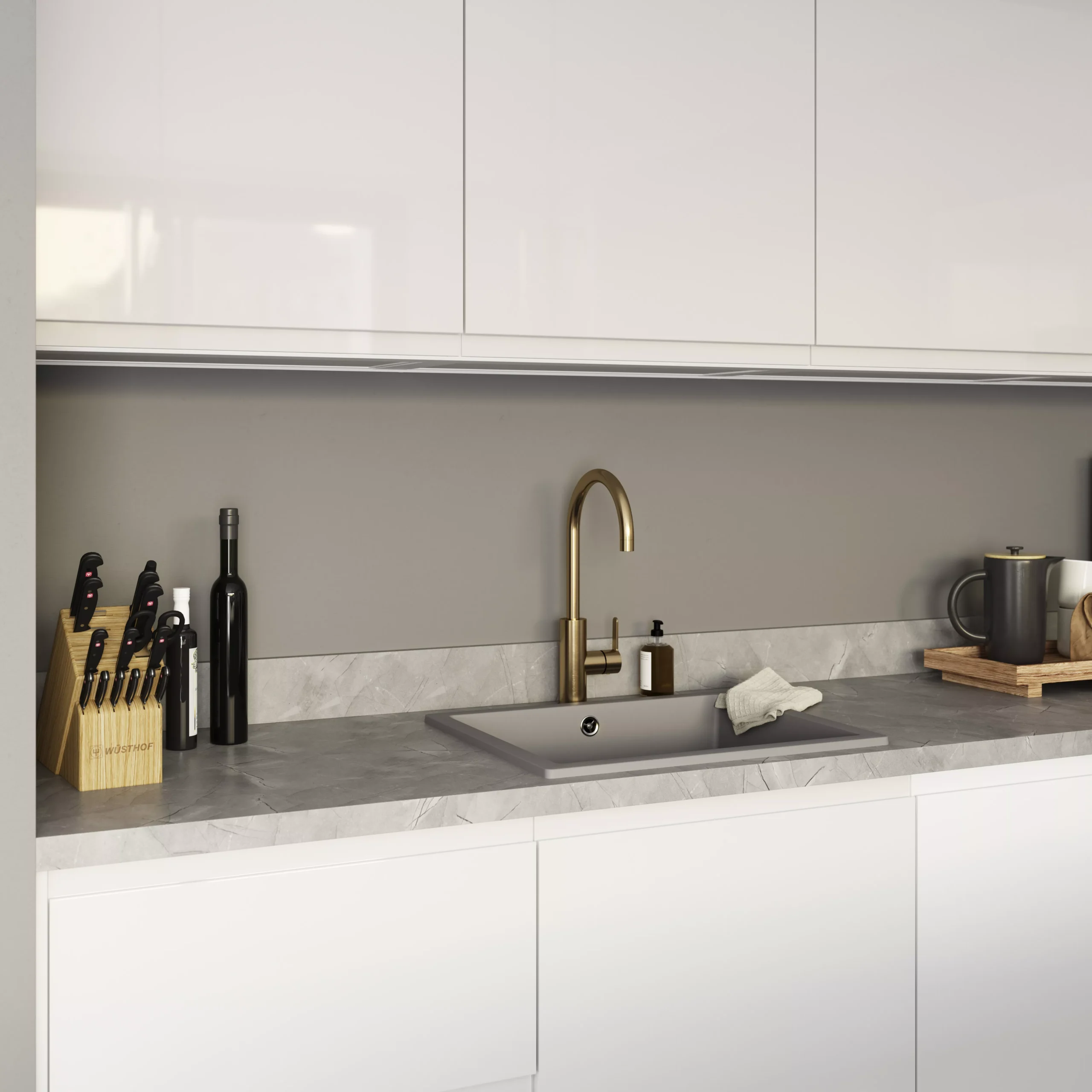 GoodHome Kala Pietra Grey Worktop Edging Tape, (L)3m - Image 5