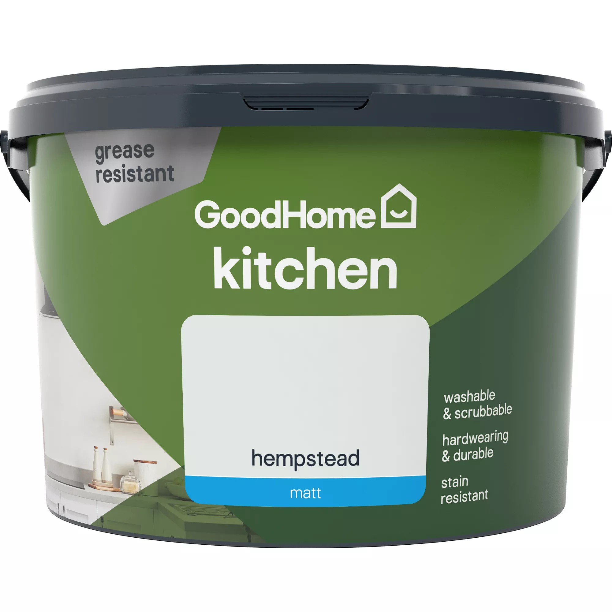 GoodHome Kitchen Hempstead Matt Emulsion Paint, 2.5L - Image 3