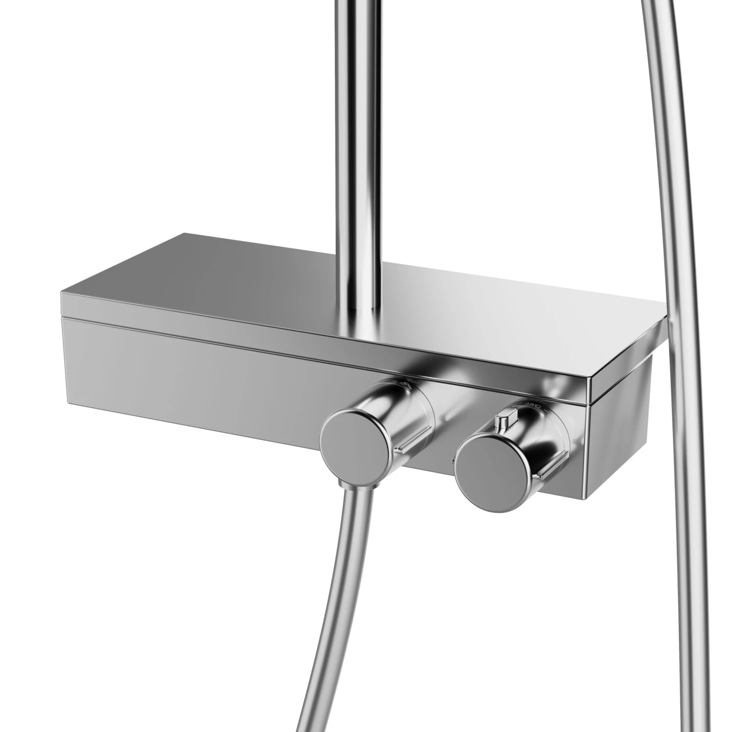 GoodHome Kolima Chrome Effect Thermostatic Multi Head Shower - Image 5