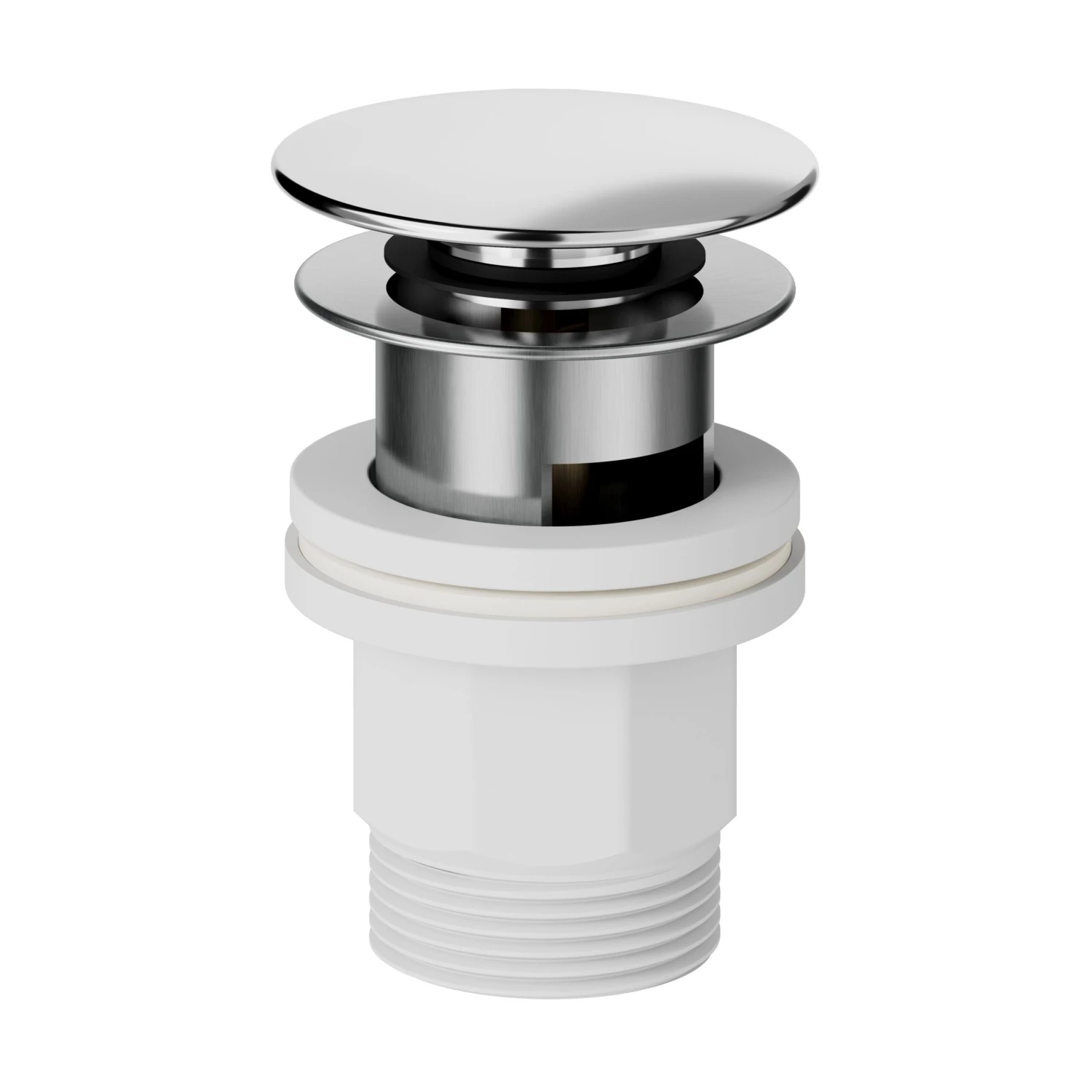 GoodHome Kolima Chrome Medium Square Deck-mounted Manual Basin Mono Mixer Tap - Image 2