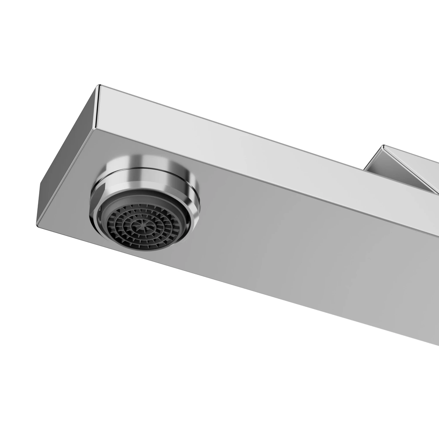 GoodHome Kolima Chrome Medium Square Deck-mounted Manual Basin Mono Mixer Tap - Image 3