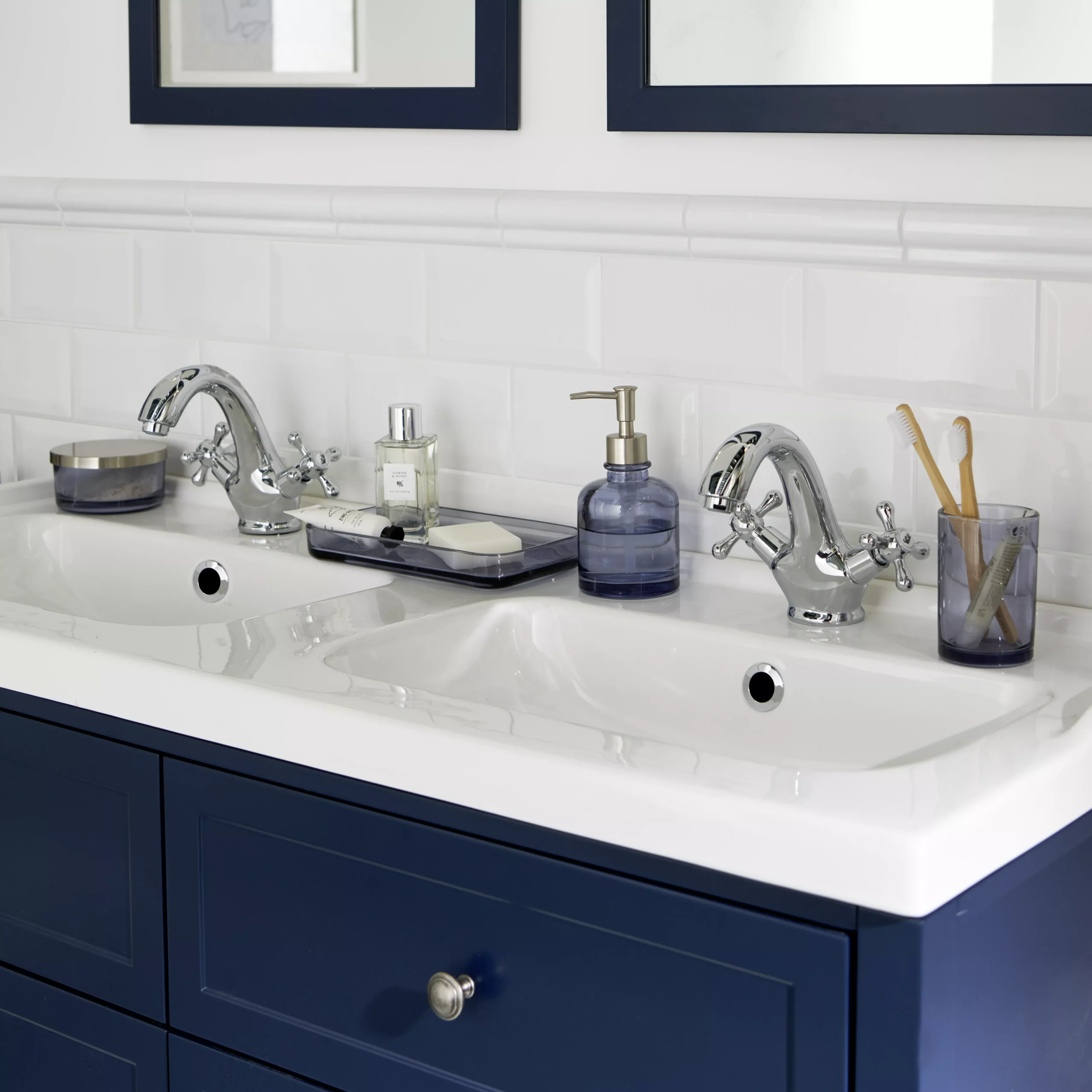 GoodHome Lana White Counter-mounted Counter Top Basin (W)120.4cm - Image 4