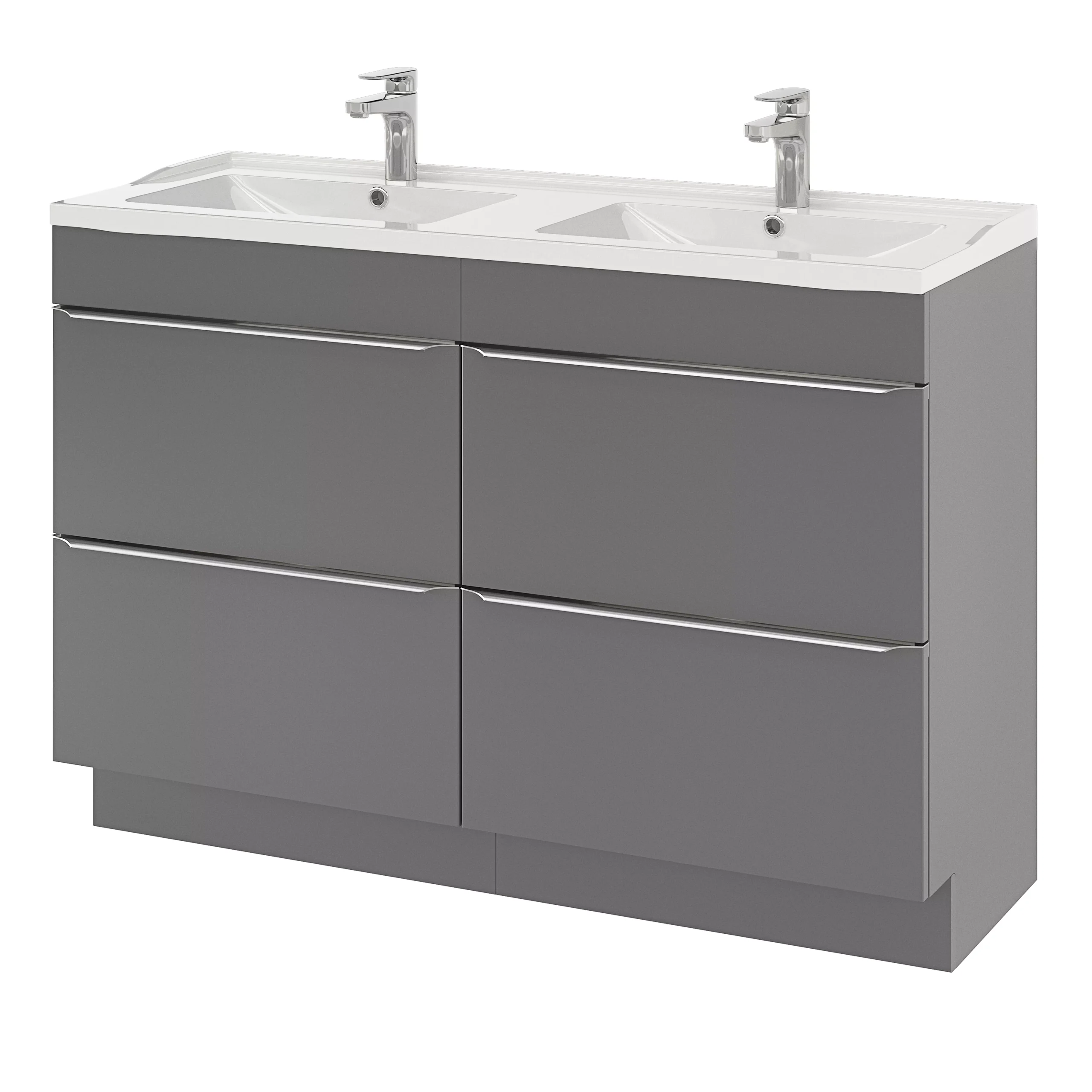 GoodHome Lana White Counter-mounted Counter Top Basin (W)120.4cm - Image 15