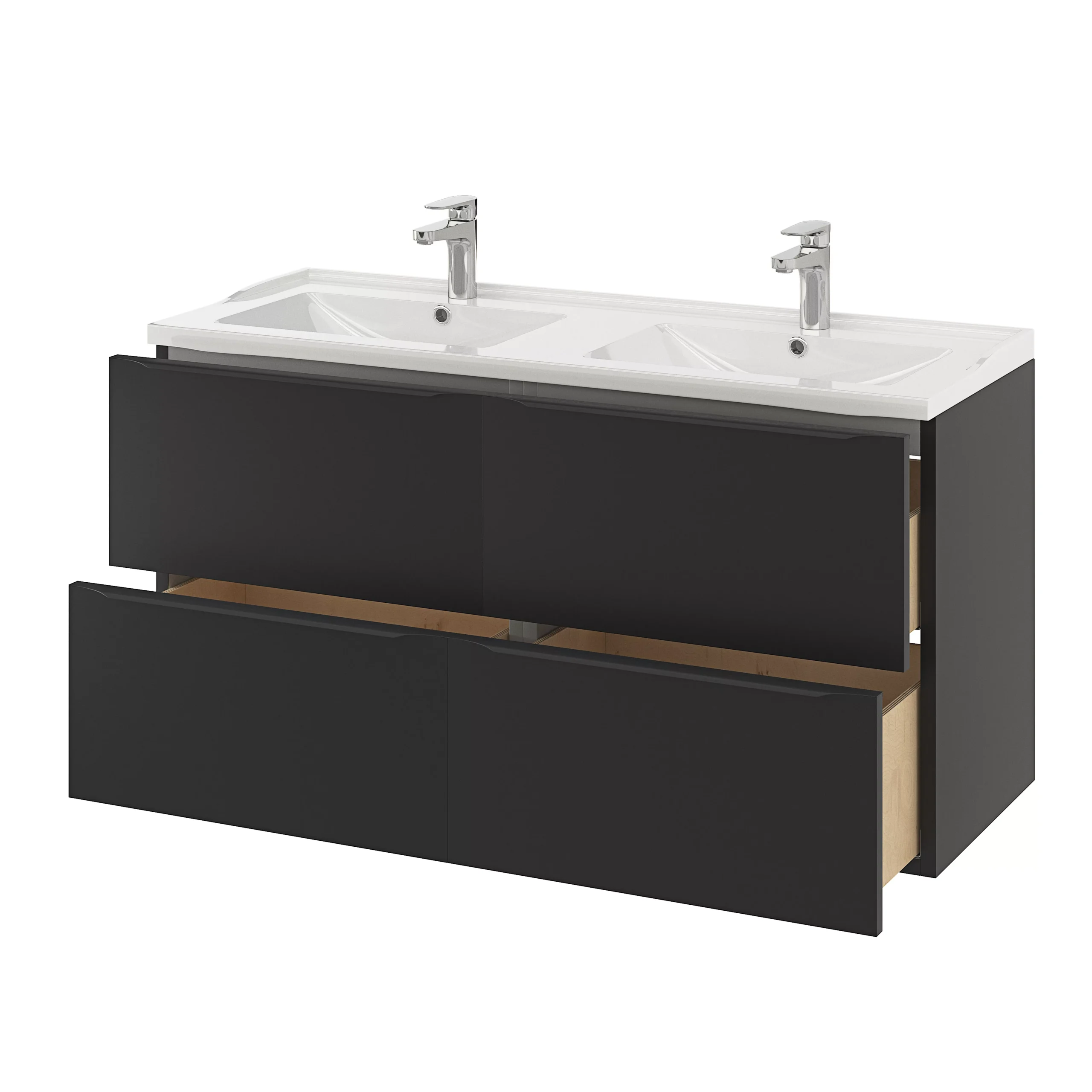 GoodHome Lana White Counter-mounted Counter Top Basin (W)120.4cm - Image 17