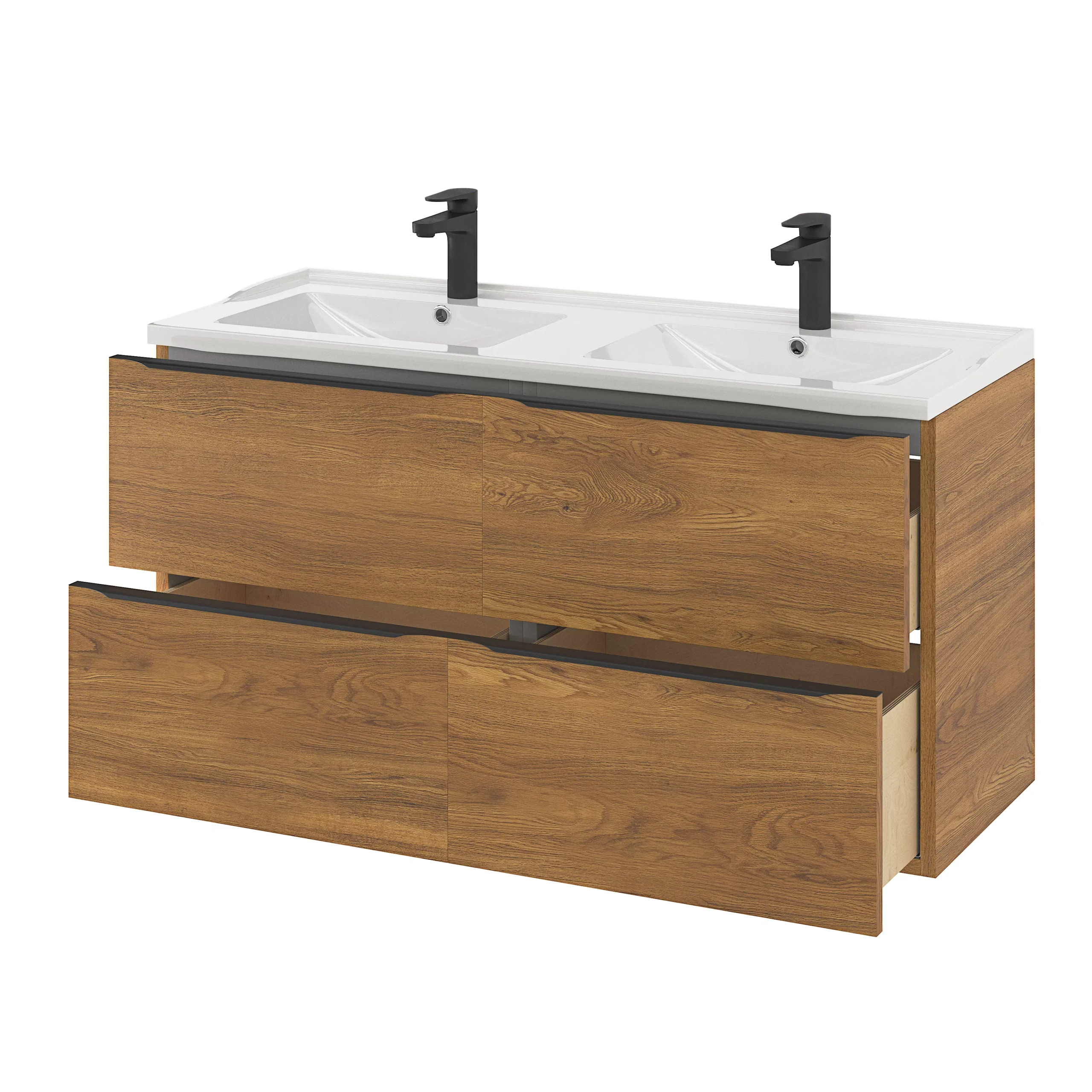 GoodHome Lana White Counter-mounted Counter Top Basin (W)120.4cm - Image 20