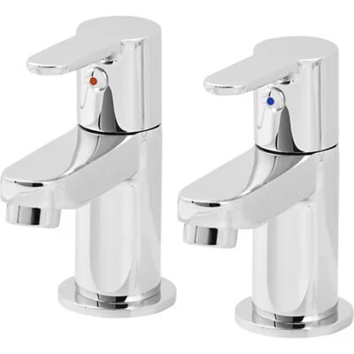 GoodHome Lecci Contemporary Basin Pillar Tap