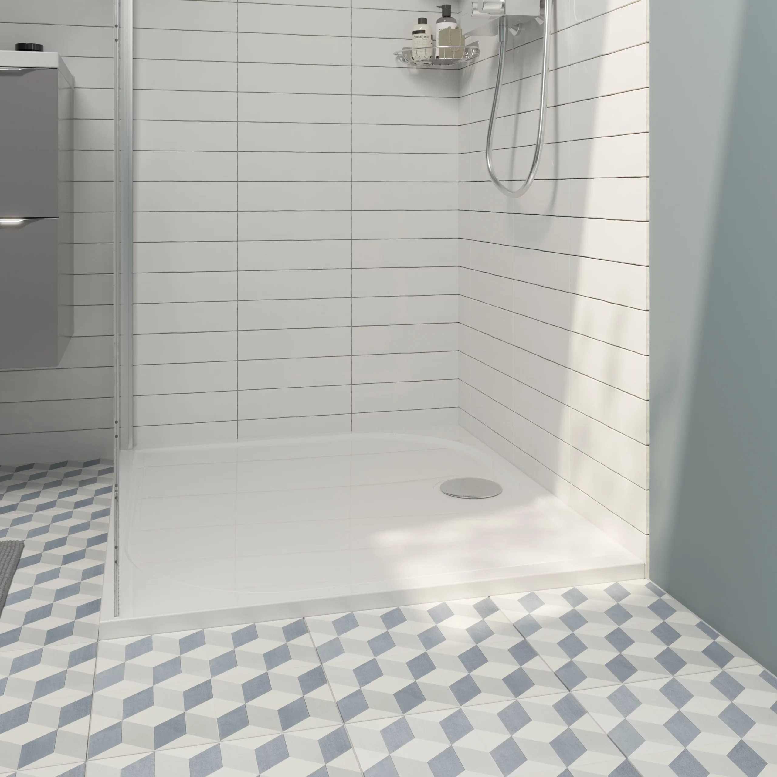 GoodHome Limski Rectangular Shower Tray (L)900mm (W)1200mm (H)28mm - Image 6