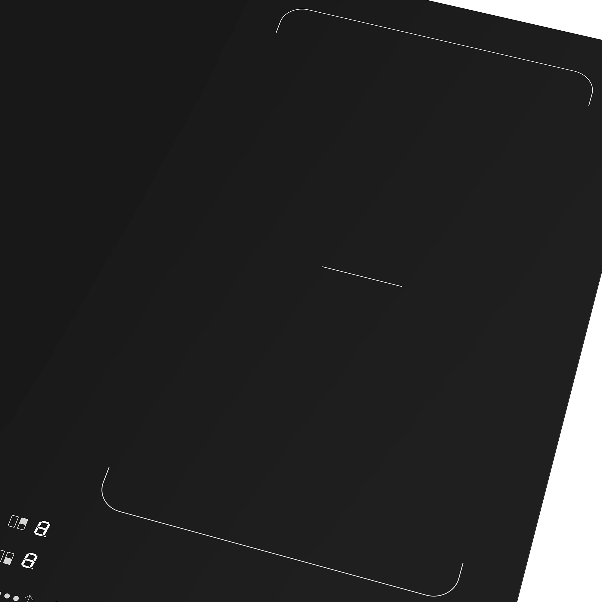 GoodHome Linksense GH4ZFXLK60 59cm Induction Hob - Black - Image 4