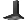 GoodHome LinkSense GHCH60LKBL Black Steel & Glass Chimney Cooker Hood (W)59.8cm - Black