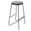 GoodHome Maloux Black Bar Stool