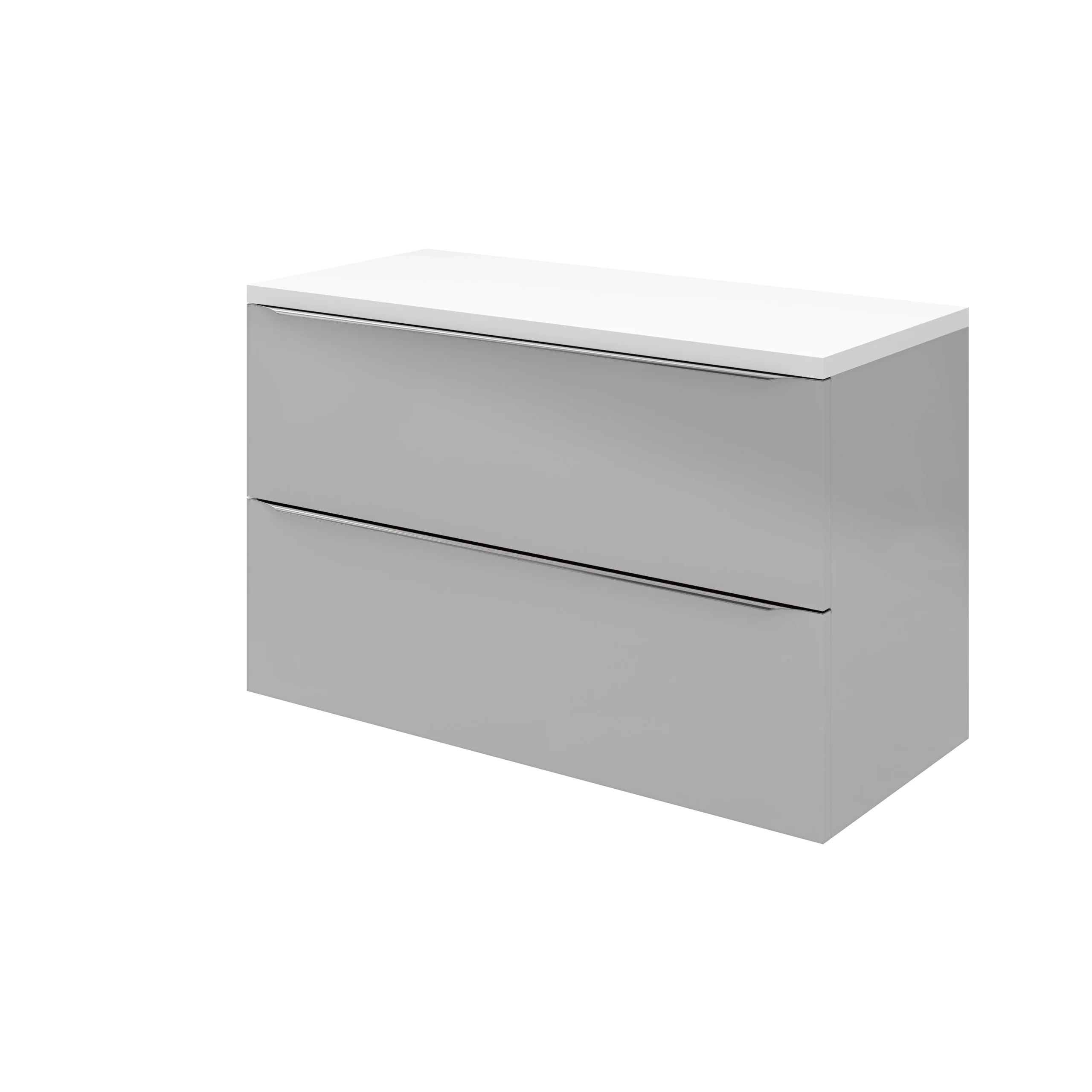 GoodHome Marloes Gloss White Chipboard Bathroom Worktop 2.8cm X 45.2cm X 100cm - Image 5