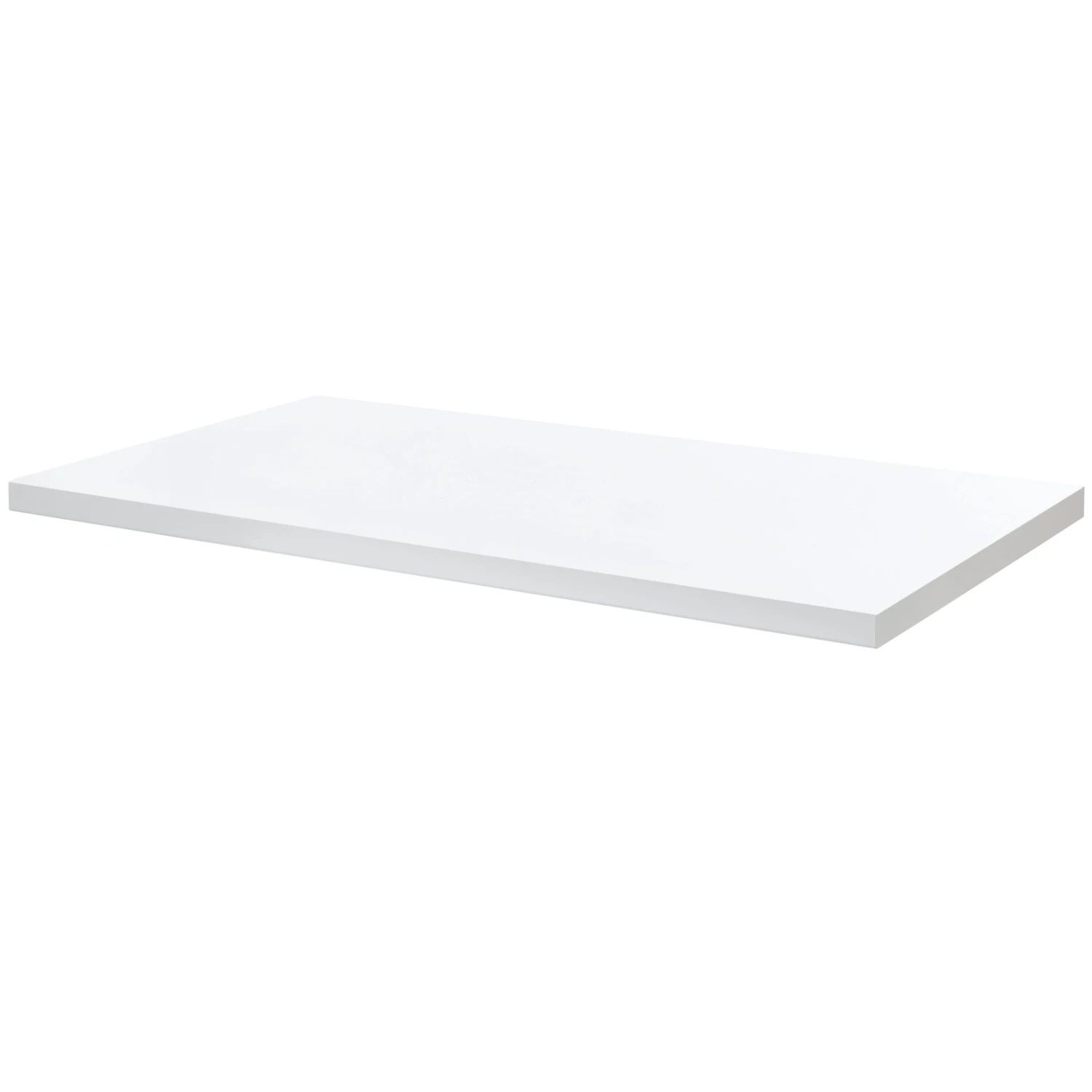 GoodHome Marloes Gloss White Chipboard Bathroom Worktop 2.8cm X 45.2cm X 120cm