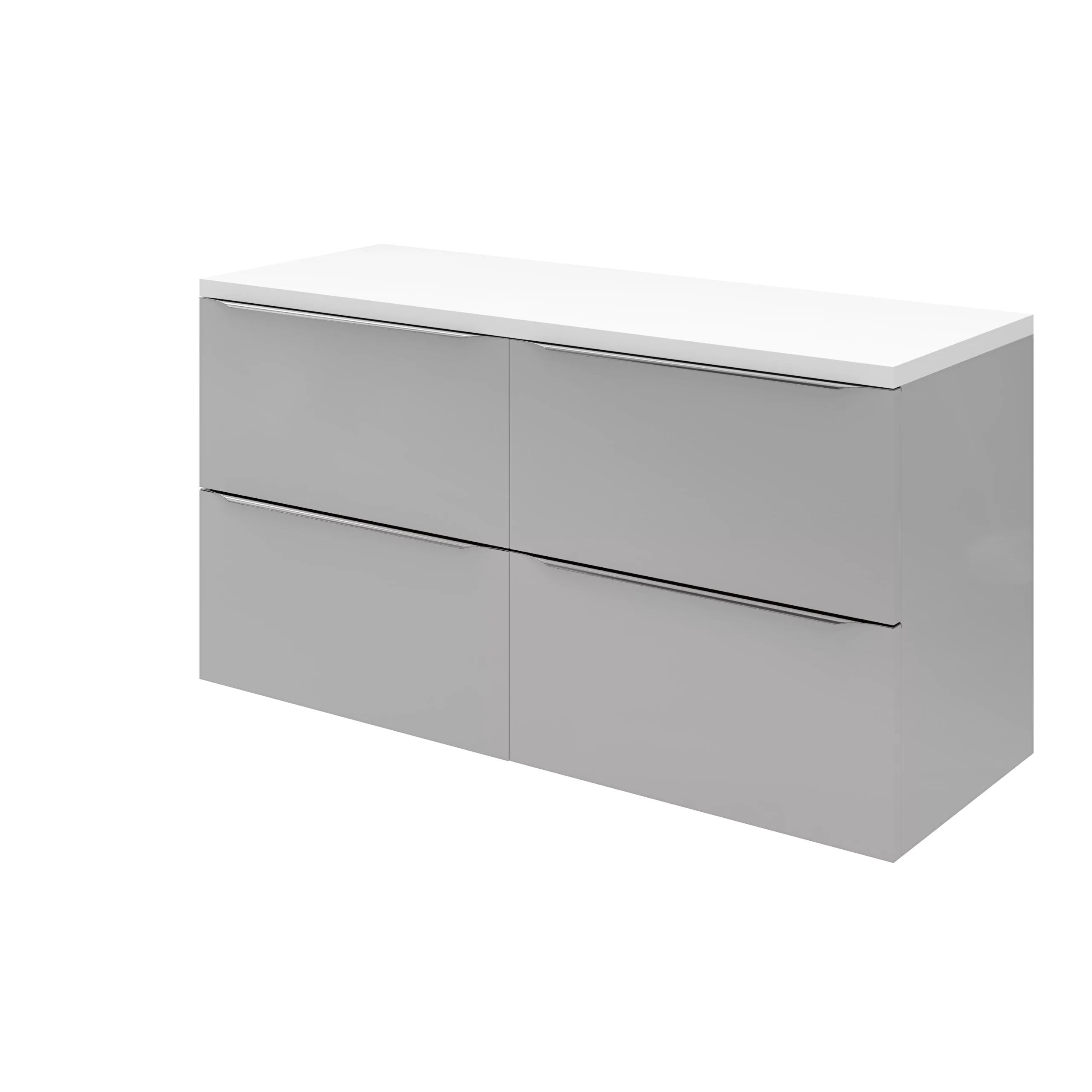 GoodHome Marloes Gloss White Chipboard Bathroom Worktop 2.8cm X 45.2cm X 120cm - Image 4