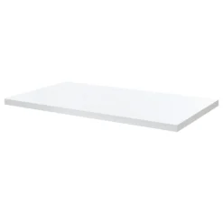 GoodHome Marloes Gloss White Chipboard Bathroom Worktop 2.8cm X 45.2cm X 60cm