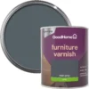 GoodHome Mid Grey Satin Multi-surface Furniture Wood Varnish, 750ml
