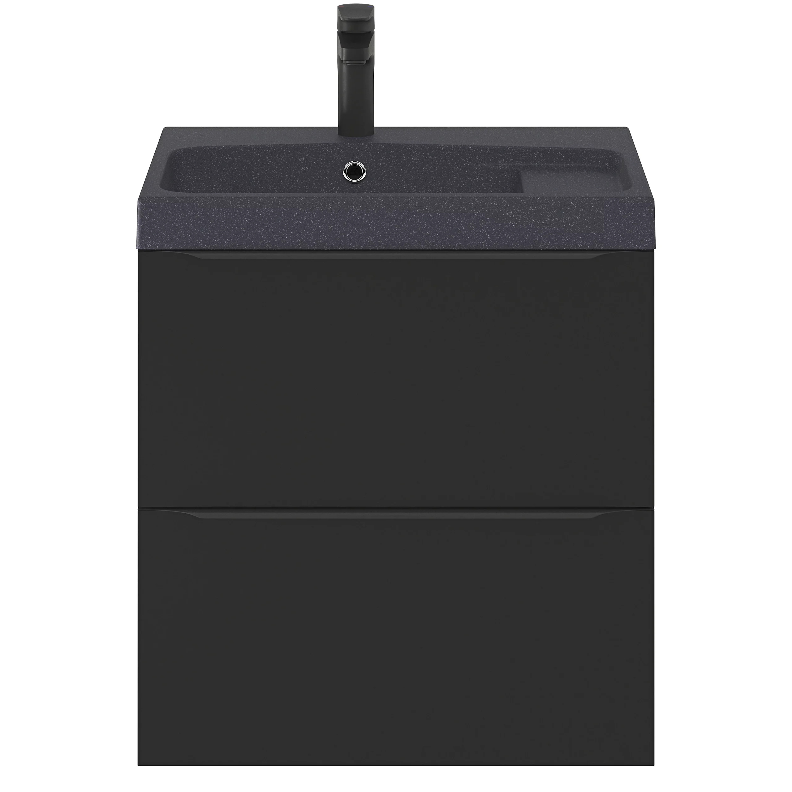 GoodHome Mila Black Rectangular Counter-mounted Vanity Basin (W)60.4cm - Image 13