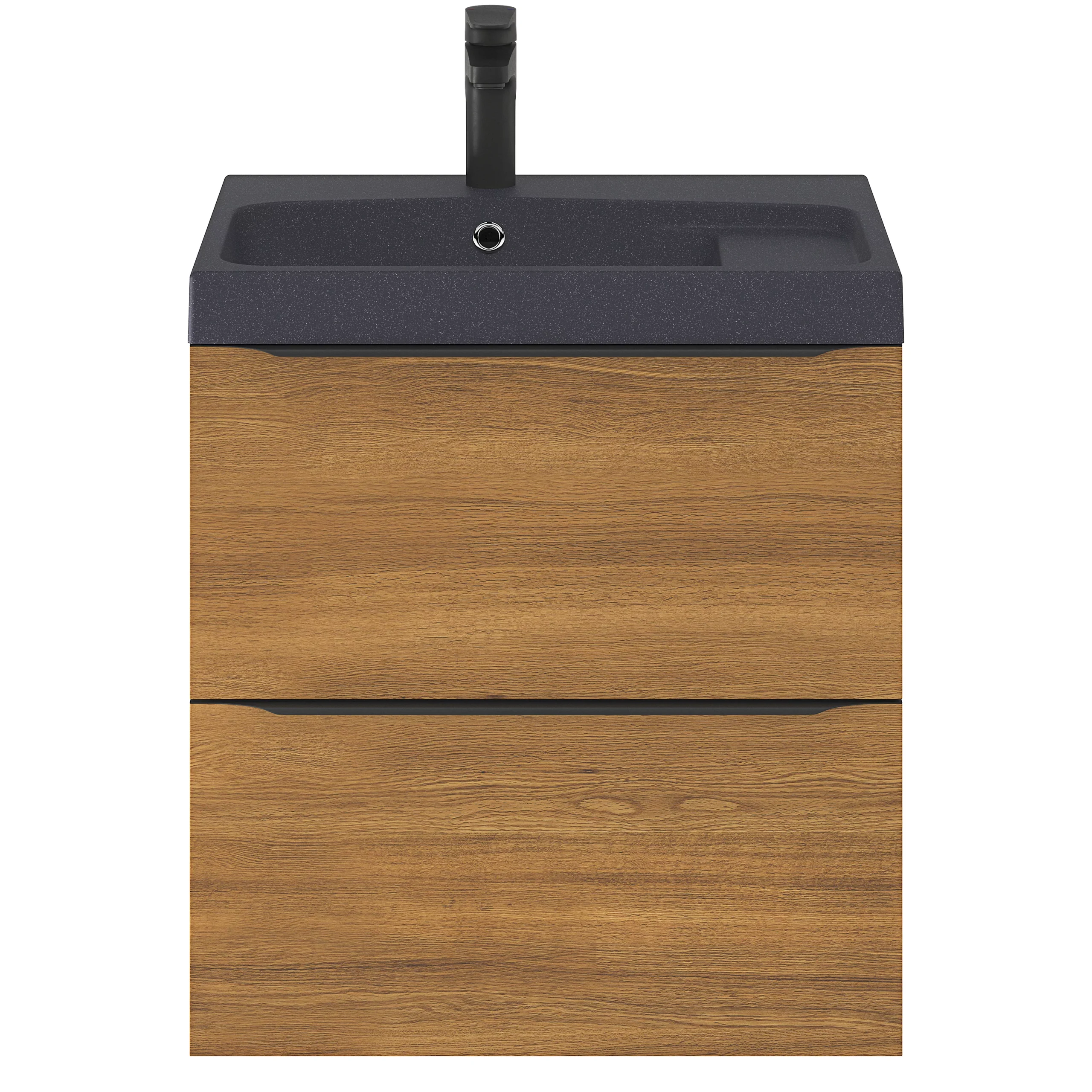 GoodHome Mila Black Rectangular Counter-mounted Vanity Basin (W)60.4cm - Image 19