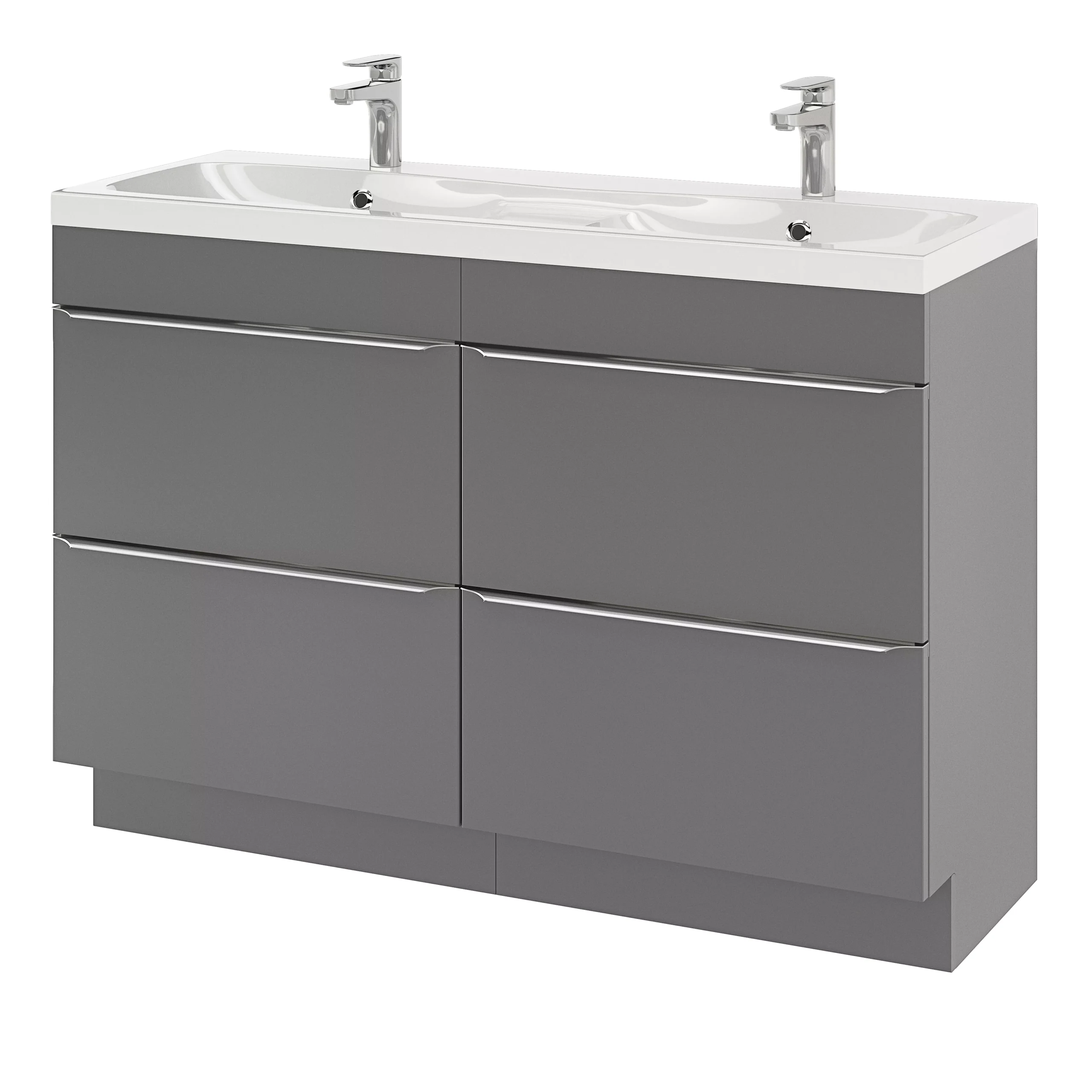 GoodHome Mila White Counter-mounted Counter Top Basin (W)120.4cm - Image 16