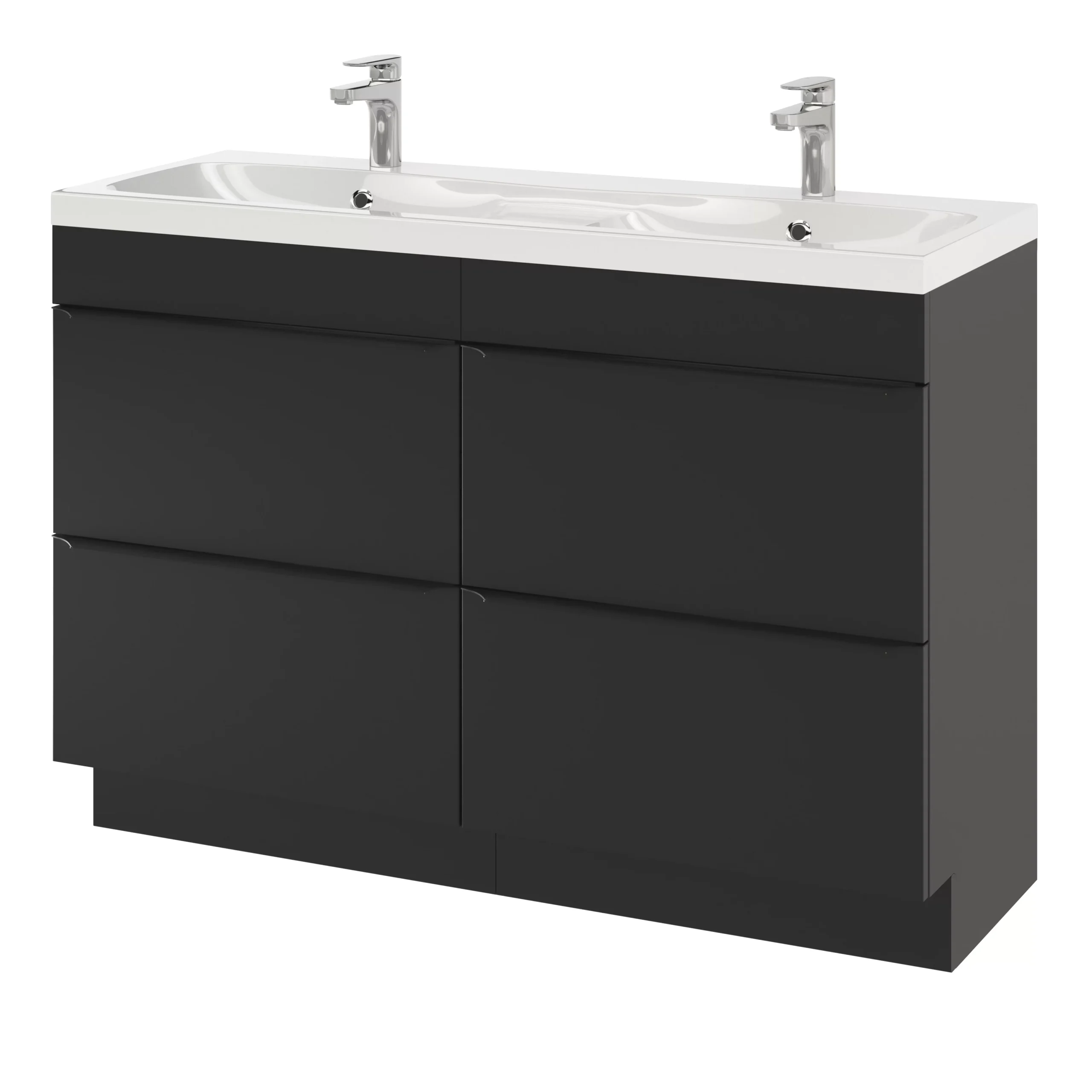 GoodHome Mila White Counter-mounted Counter Top Basin (W)120.4cm - Image 12