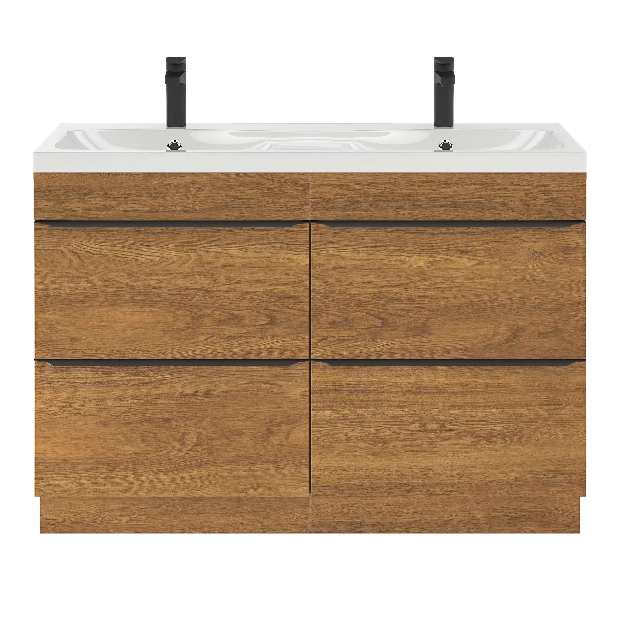 GoodHome Mila White Counter-mounted Counter Top Basin (W)120.4cm - Image 20