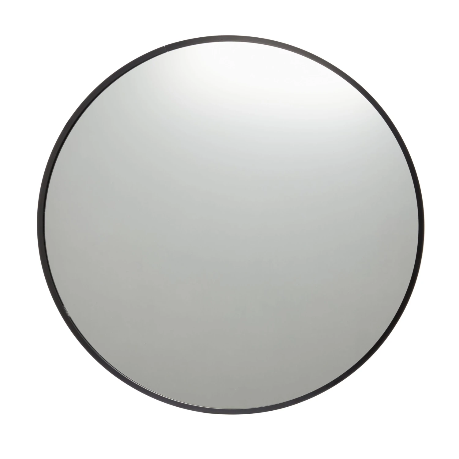 GoodHome Muhely Brushed Black Round Framed Mirror (H)60.9cm (W)60.9cm - Image 2