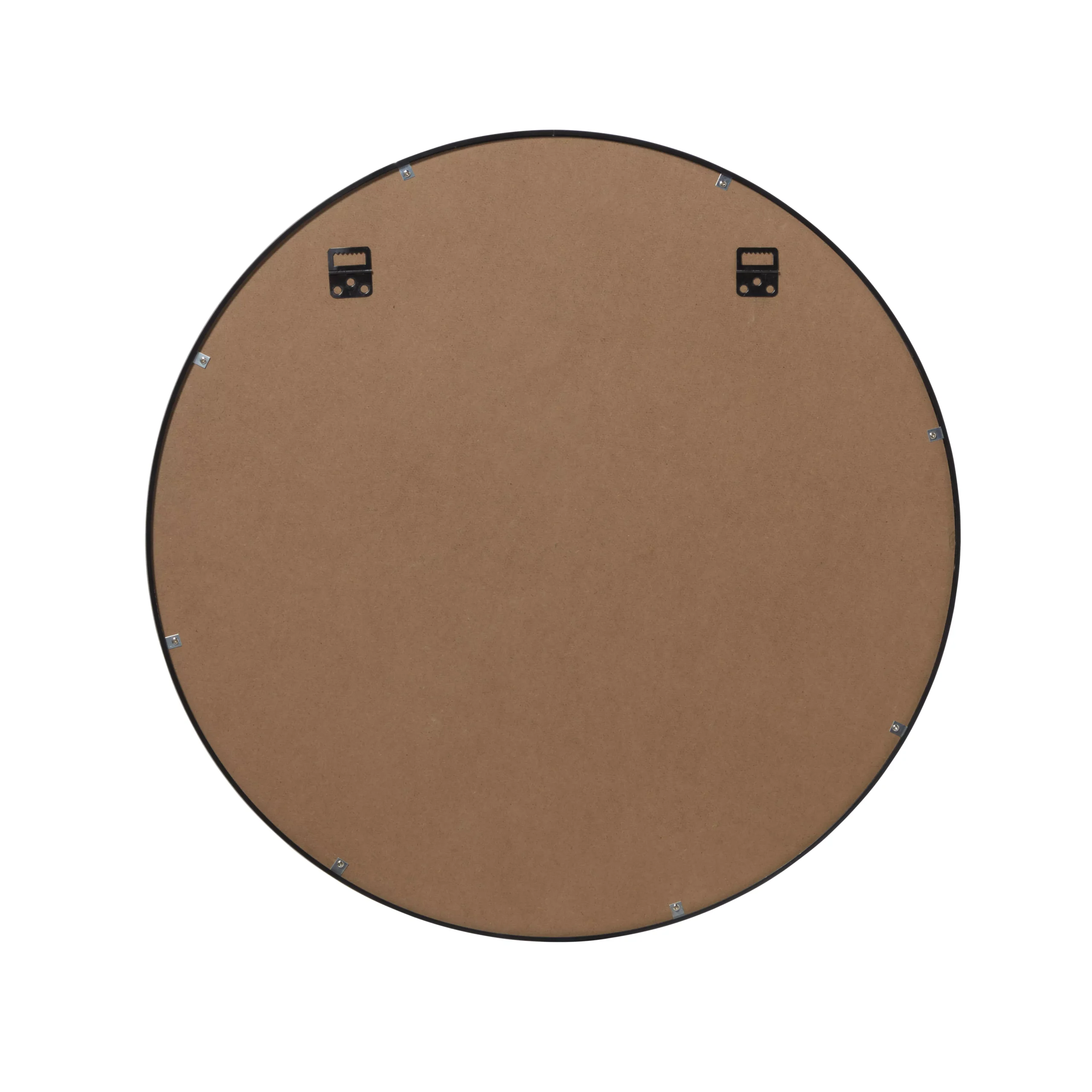 GoodHome Muhely Brushed Black Round Framed Mirror (H)60.9cm (W)60.9cm - Image 3