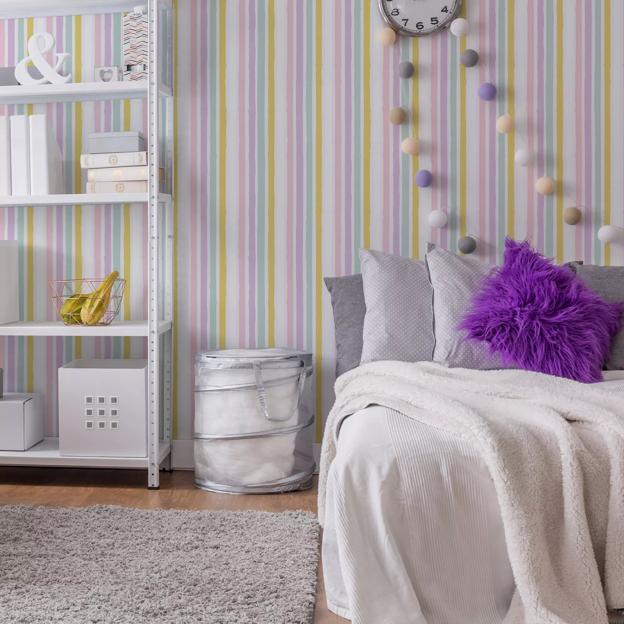 GoodHome Multi Striped Design Smooth Wallpaper - Image 5