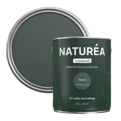 GoodHome Naturéa Spruce Velvet Matt Emulsion Paint, 2.5L