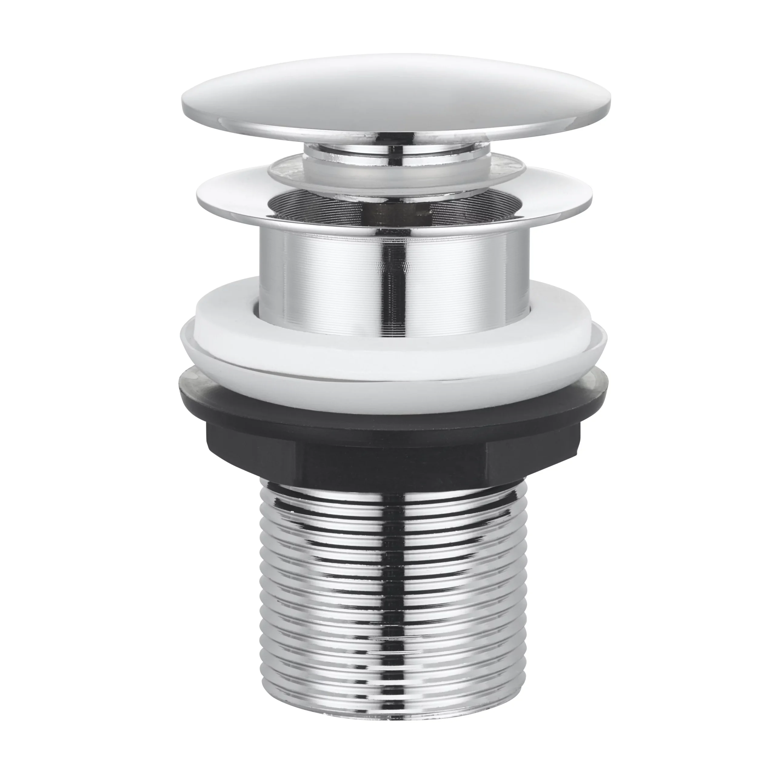 GoodHome Nyasa Medium Matt Black Round Deck-mounted Manual Basin Mono Mixer Tap - Image 3