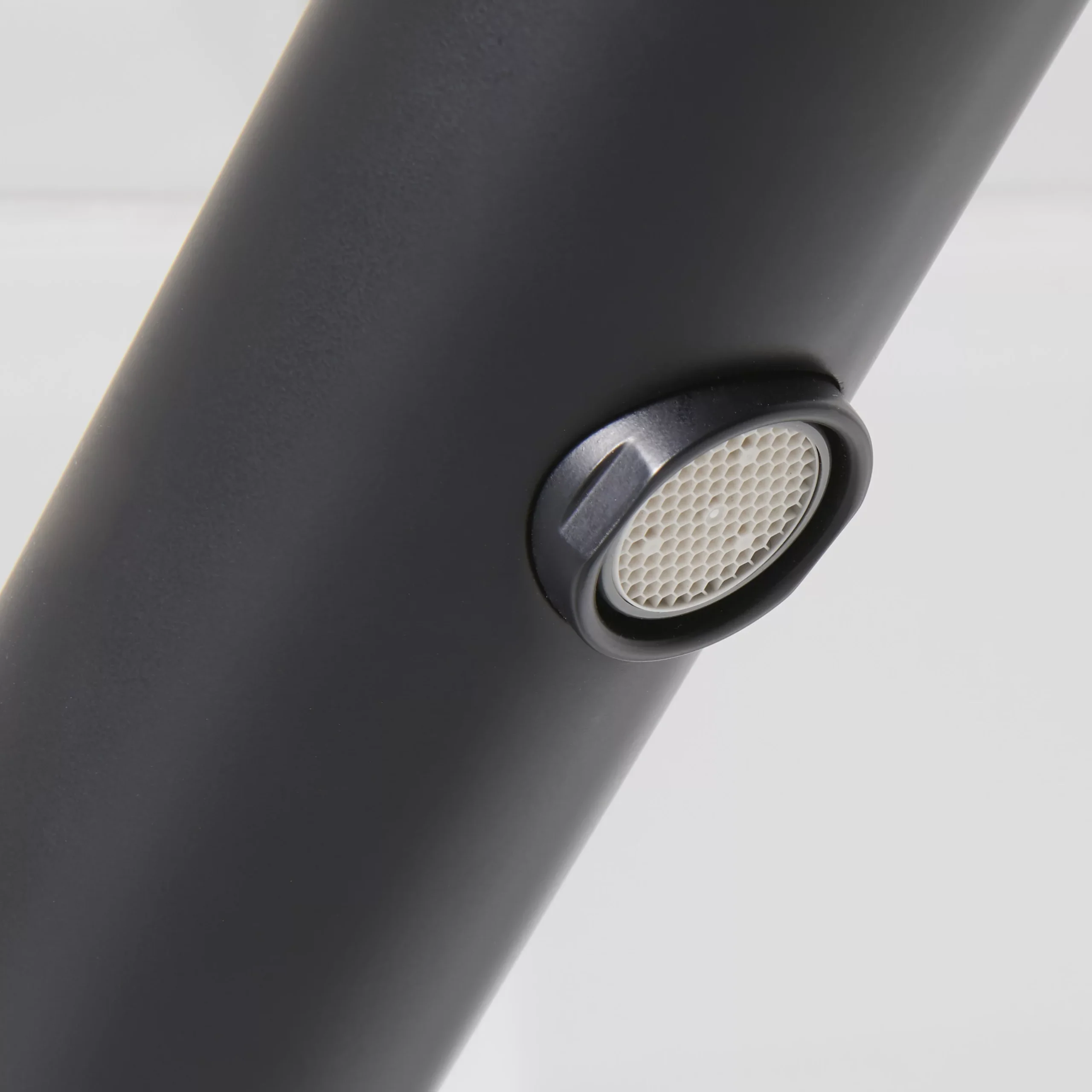 GoodHome Nyasa Medium Matt Black Round Deck-mounted Manual Basin Mono Mixer Tap - Image 8