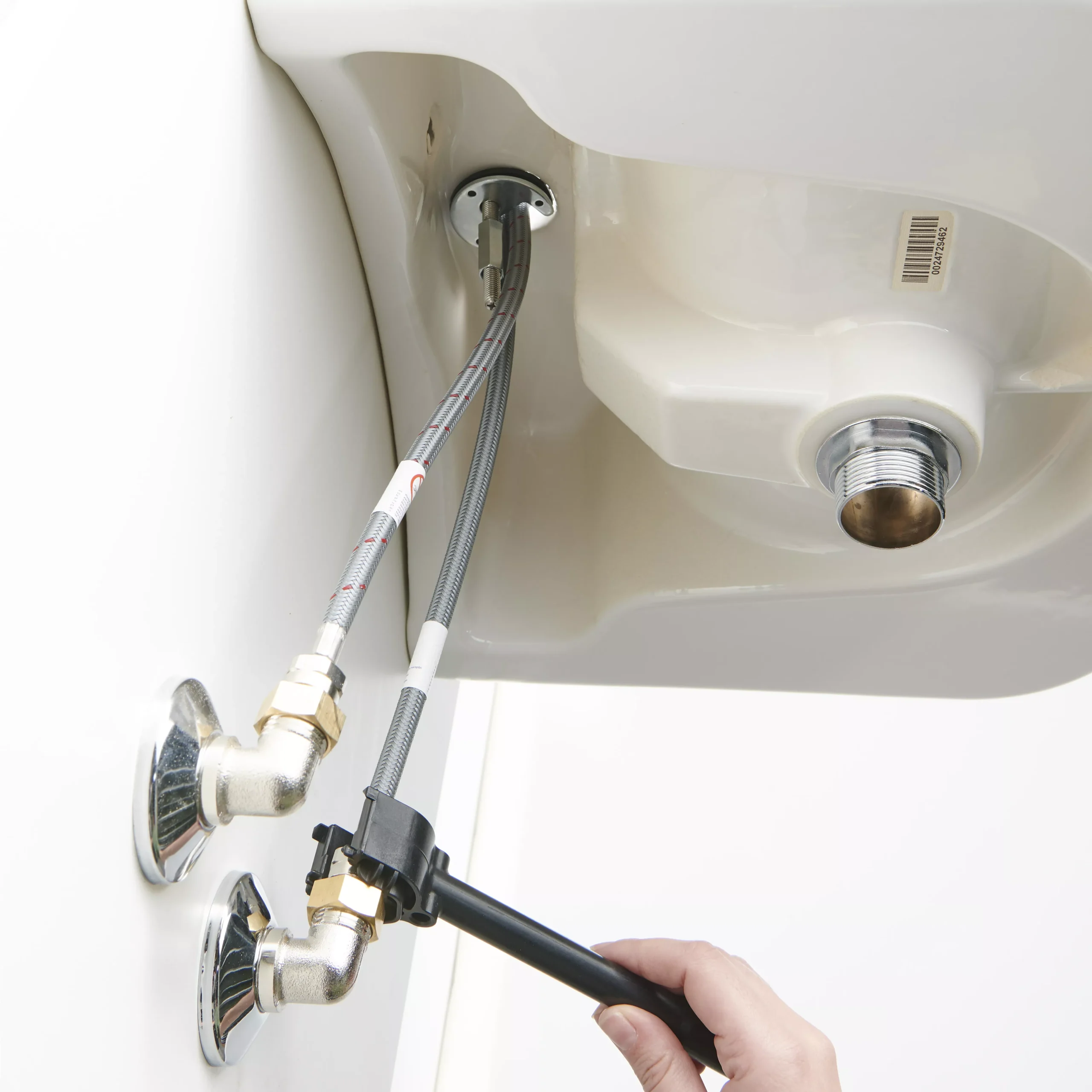 GoodHome Nyasa Medium Matt Black Round Deck-mounted Manual Basin Mono Mixer Tap - Image 12