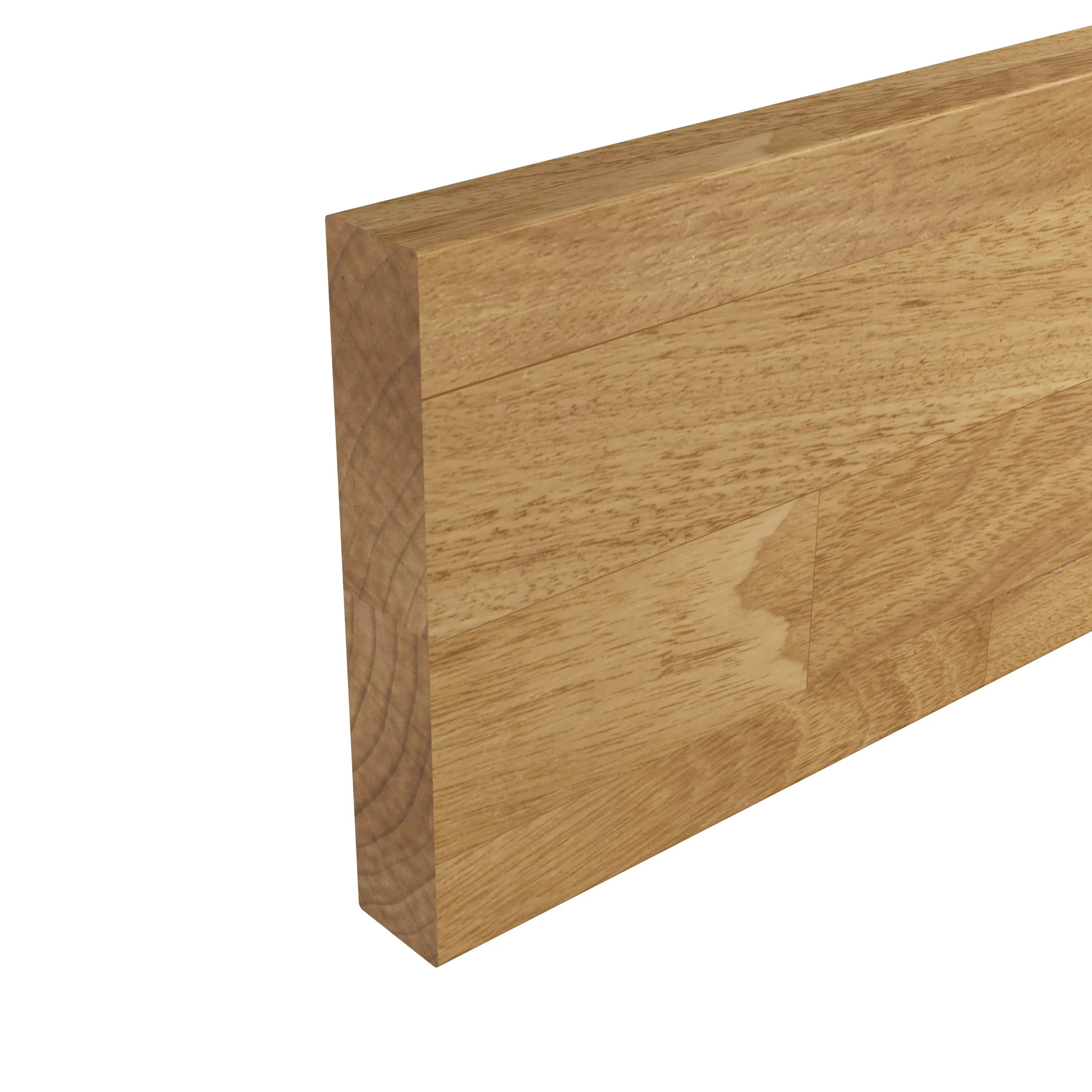 GoodHome Orin Chevron Solid Oak Upstand (L)3000mm