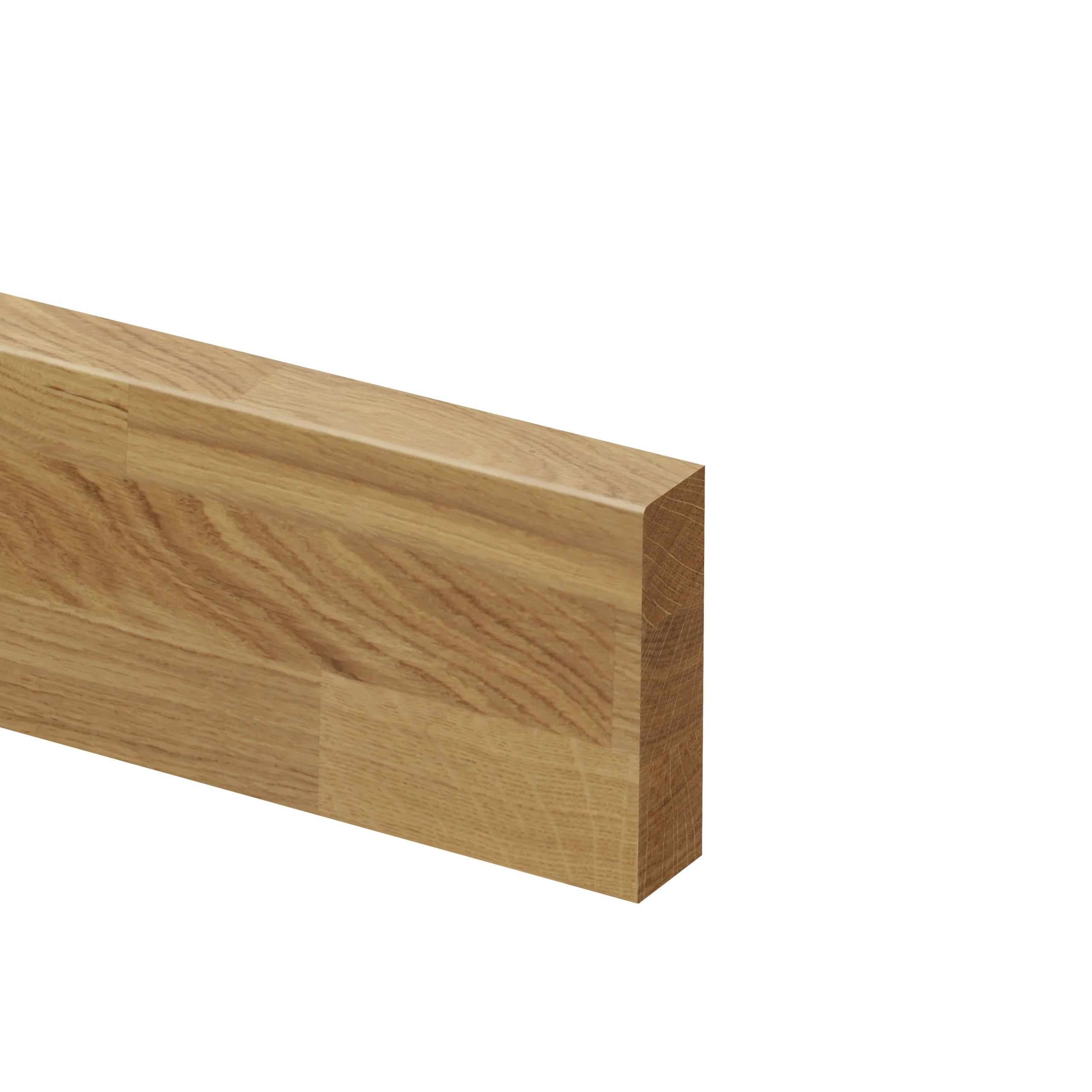 GoodHome Orin Chevron Solid Oak Upstand (L)3000mm - Image 4