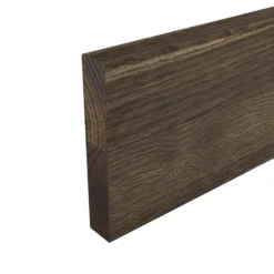GoodHome Orin Onyx Solid Oak Upstand (L)3000mm