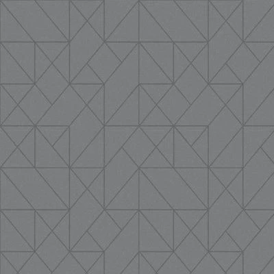 GoodHome Patula Dark Grey Geometric Ridged Effect Textured Wallpaper - Image 2